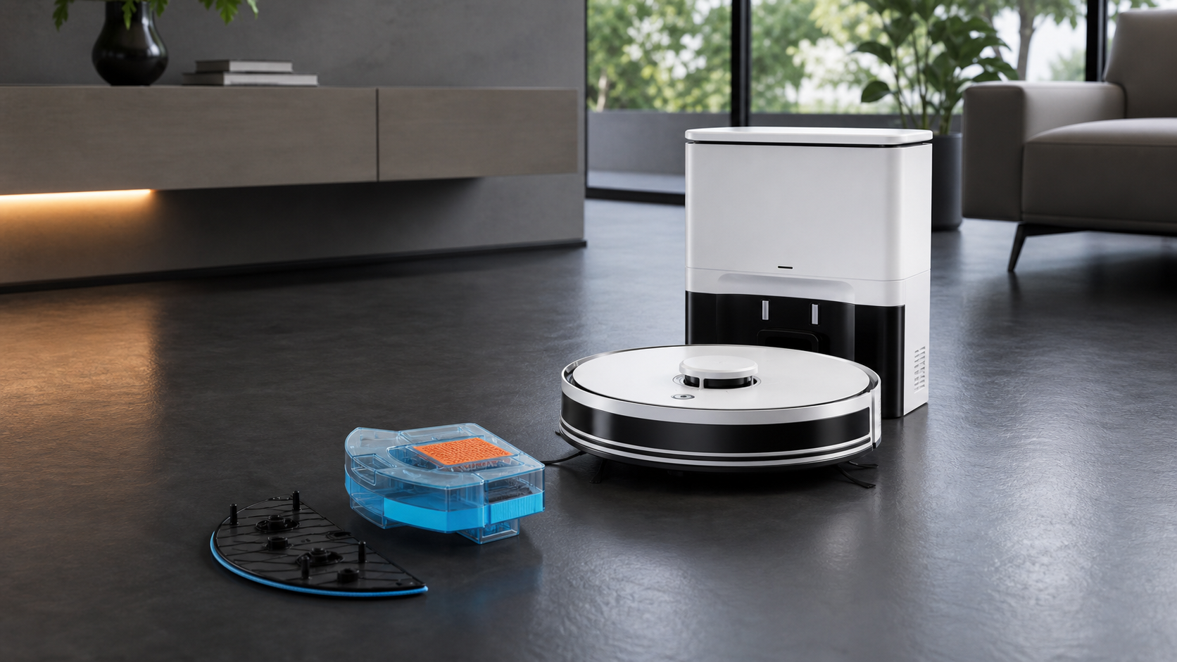 ILIFE A30 Pro with station, mop plate and translucent water tank